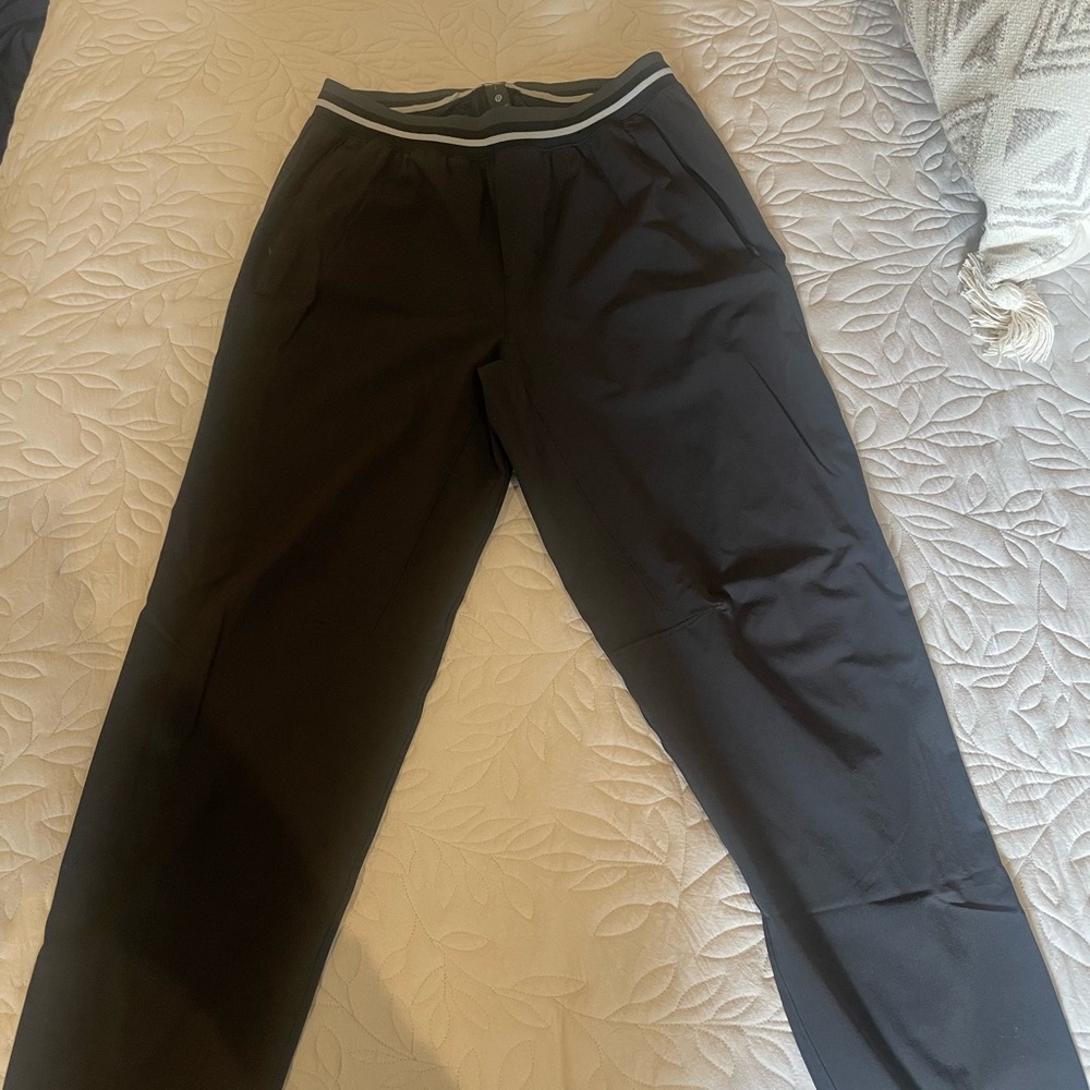 lululemon athletica Black Joggers with Gray Trim